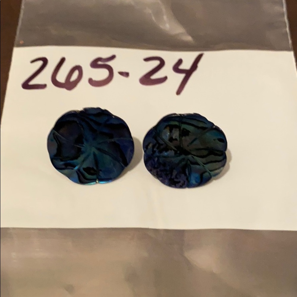 Blue Pearl Earrings